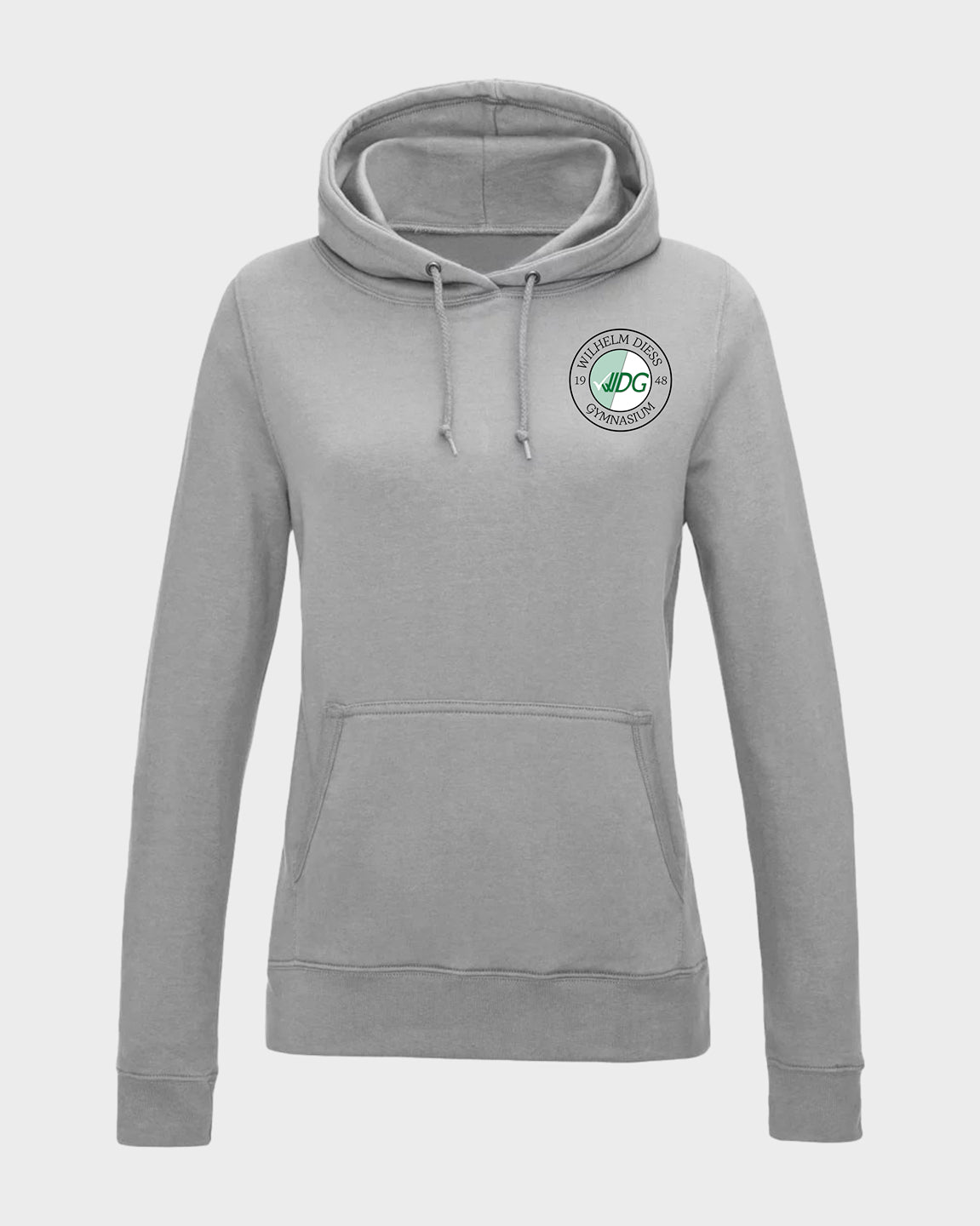 WDG Basic Frauen Hoodie Grau meliert