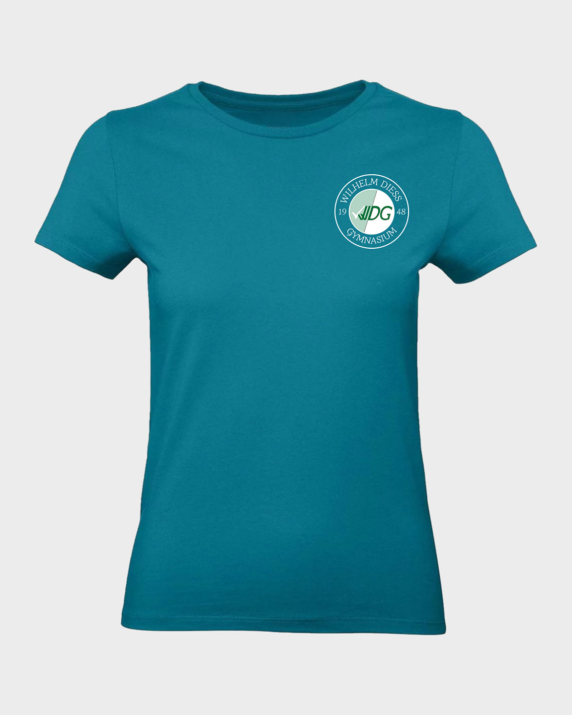 WDG Basic Frauen T-Shirt Azurblau