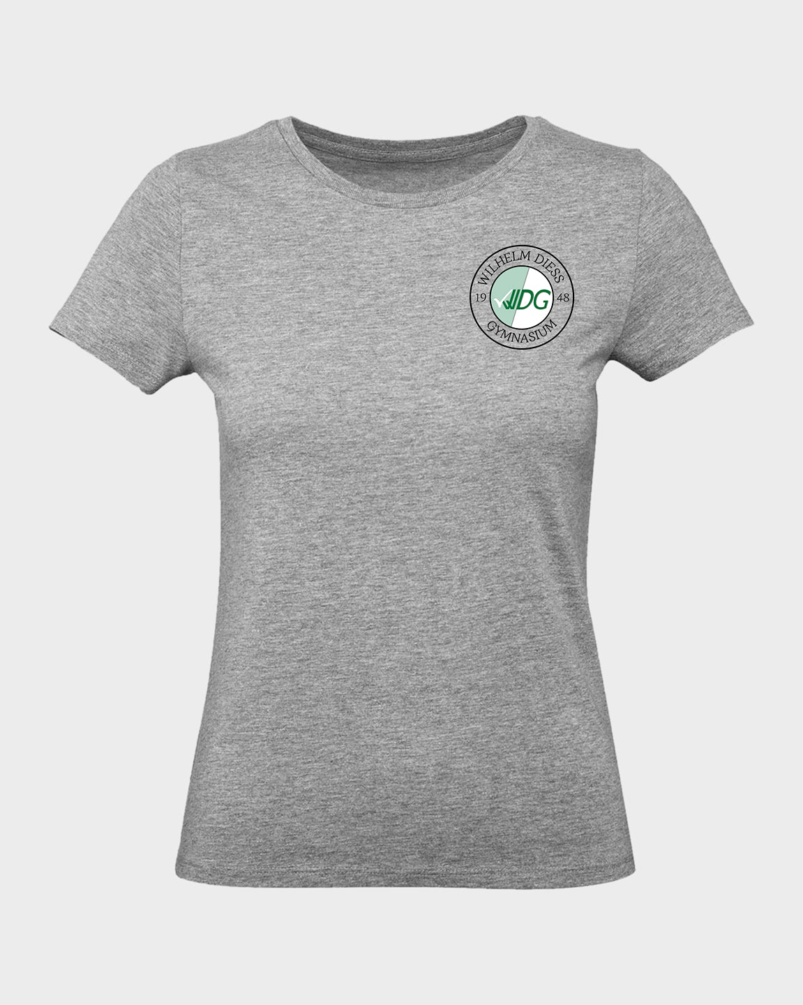WDG Basic Frauen T-Shirt Dunkelgrau meliert