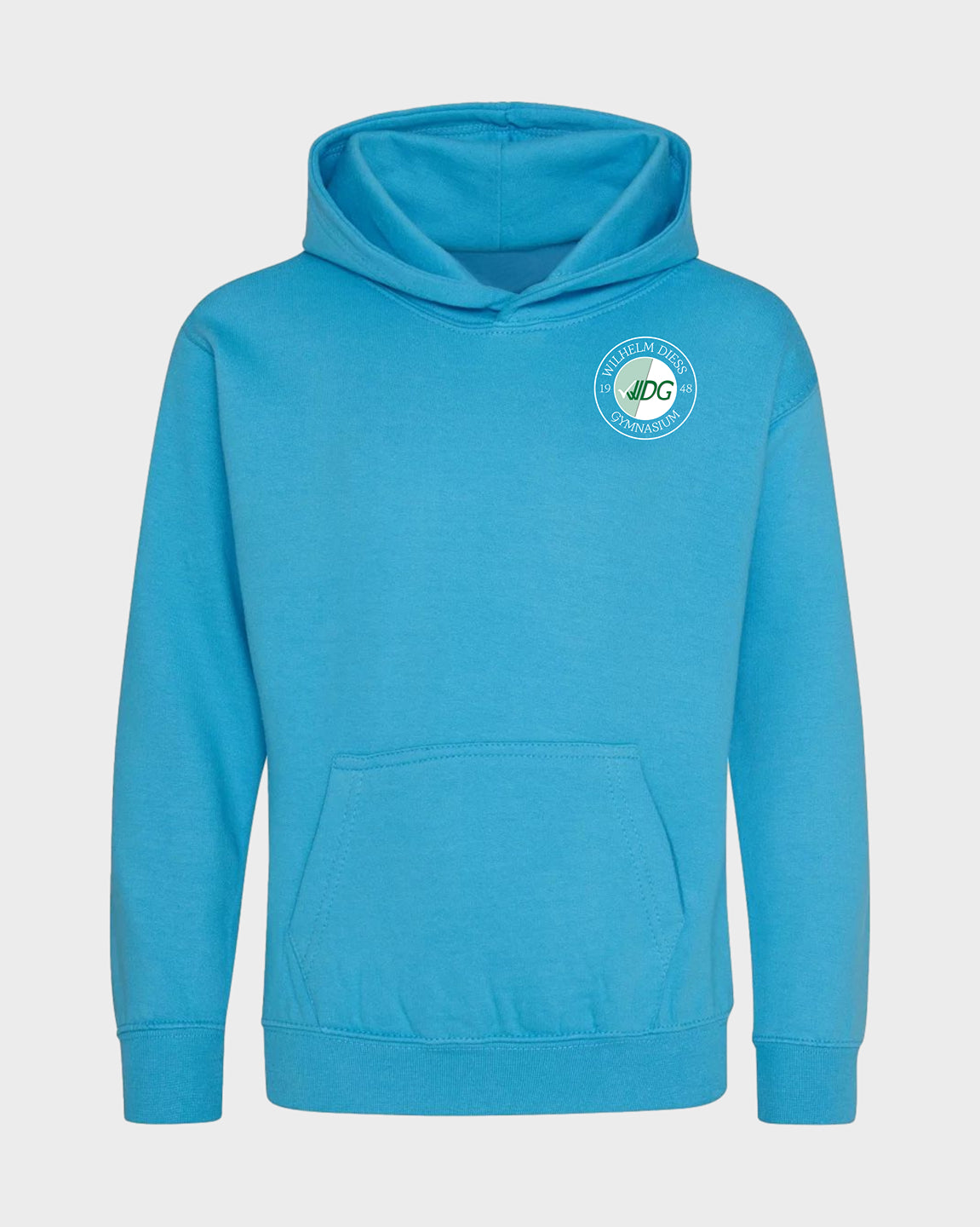 WDG Basic Kinder Hoodie Cyan