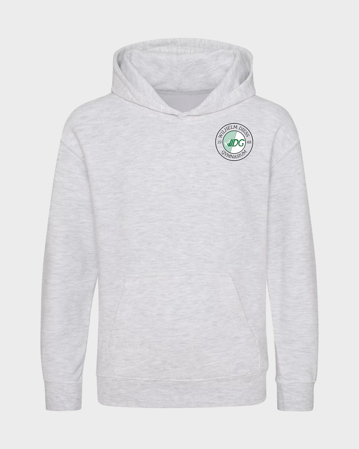 WDG Basic Kinder Hoodie Grau meliert