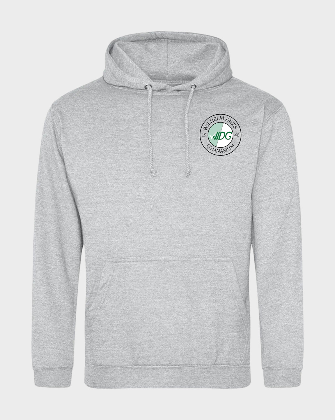 WDG Basic Männer Hoodie Grau meliert